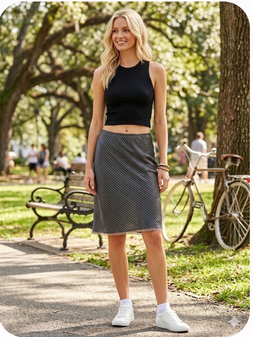 Y2K A line skirt size small